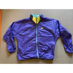 Nike Windbreaker Jacket 1990s Retro Vintage Size XL Purple